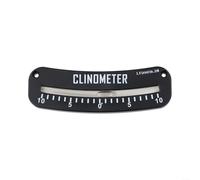 Inclinómetro de doble rango 25-0-25 para seguridad en avalanchas, navegación de senderos y medición de pendiente, buscador de ángulo portátil ABS con perfil de 7 cm, negro (M(10-0-10 (L)