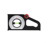 Inclinómetro de medición de ángulo de pendiente magnética, buscador de ángulo magnético con indicador de nivel de burbuja de doble escala para proyectos de construcción y topografía (D)