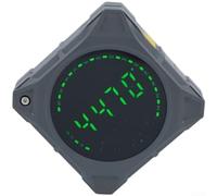 Inclinómetro digital con base magnética de cuatro lados, indicador de ángulo LCD de 0-180° para medición relativa y absoluta, función de sujeción, naranja y gris (gris DL52YH)