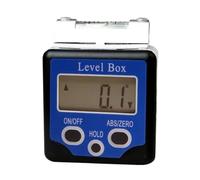 Inclinómetro digital de 360 grados con caja de bisel y transportador digital de burbuja de aire. Medición del ángulo(With bubble)