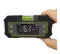 Inclinómetro digital de doble eje con pantalla LCD, inclinómetro digital profesional con batería recargable y para medidas confiables (DC170)
