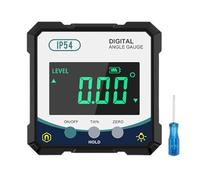 Inclinómetro digital: instrumento de medición del transportador, pantalla de lectura de ángulo rápido, estructura compacta y duradera, función de calibración simple | Aplicaciones de mapeo,