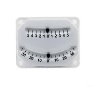 Inclinómetro digital para barcos y vehículos - Nivel de ángulo de doble escala con rango de ±5° a ±30°, medidor de pendiente de plástico blanco para vela, yates, barcos de pesca y alineación de