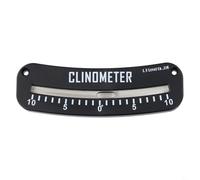 Inclinómetro digital para seguridad de avalanchas y navegación de senderos - Rango 25-0-25, construcción ABS, medidor de pendiente portátil de 7 cm para montañero (10-0-10 (grande))