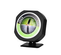 Inclinómetro LED de coche para exteriores, medidor de pendiente de ángulo luminoso, indicador de inclinación, herramienta equilibradora de gradiente para vehículo, brújula electrónica de barco