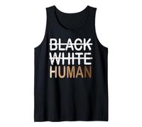 Inclusión de melanina humana blanca negra para todos Camiseta sin Mangas