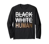 Inclusión de melanina humana blanca negra para todos Manga Larga