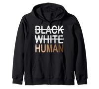 Inclusión de melanina humana blanca negra para todos Sudadera con Capucha