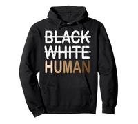 Inclusión de melanina humana blanca negra para todos Sudadera con Capucha
