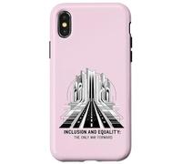 Inclusión e Igualdad única manera Diversidad Antiracismo Carcasa para iPhone X/XS