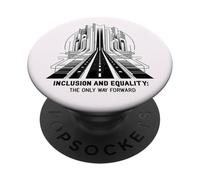 Inclusión e Igualdad única manera Diversidad Antiracismo PopSockets PopGrip Adhesivo