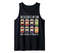 Inclusion Is My Jam and I'm Here To Spread It Discapacidad Camiseta sin Mangas