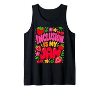 Inclusion Is My Jam Groovy Special Education Sped Teacher Camiseta sin Mangas