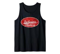 Inclusion Matters Retro Varsity Diversity Graphic Camiseta sin Mangas
