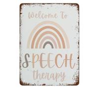 Inclusive Bathroom Quote Metal Sign 12x8 Inch