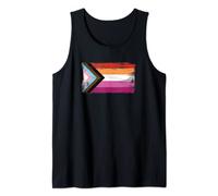 Inclusive Lesbian Pride Flag - Pintura vintage Camiseta sin Mangas