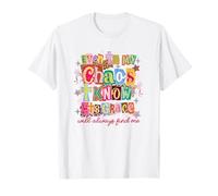 Incluso En Mi Caos Su Gracia Cristiano Fe Collage Arte Camiseta