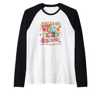 Incluso En Mi Caos Su Gracia Cristiano Fe Collage Arte Camiseta Manga Raglan