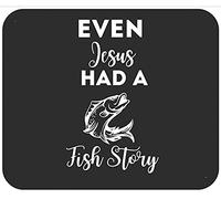 Incluso Jesús Tenía Una Historia De Peces Alfombrilla De Escritorio Portátil Mouse Pad Agradable Mousepad para Ordenador Hogar Oficina 25X30Cm
