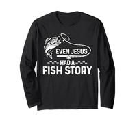 Incluso Jesús tenía una Historia de Peces Lindo Amante de la Pesca Manga Larga