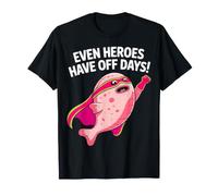 Incluso los héroes Tienen días Libres: diseño de Peces de superhéroes Camiseta