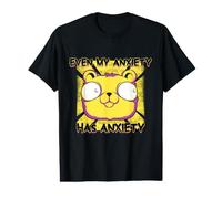Incluso mi ansiedad Tiene ansiedad Amantes Divertidos de Osos introvertidos Camiseta gráfica económica