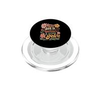 Incluso si no lo Veo, confío en Dios Christian Boho Flowers PopSockets PopGrip para MagSafe