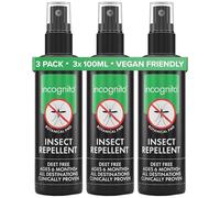 Incognito Spray Repelente de Mosquitos 100% Natural - 100 ml (paquete de 3)