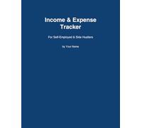 Income & Expense Tracker for Self-Employed & Side Hustlers: Simple Monthly Bookkeeping Log Book to Track Sales, Expenses, Profit & Tax Records