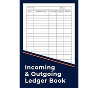 Incoming And Outgoing Ledger Book: A Record of Income, Expenditure and Cash Flow
