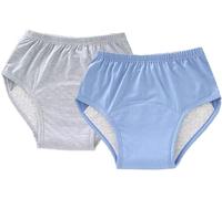 Incontinencia Braguitas para Hombre, Braga Pañal para Mujer Calzoncillos Absorbentes De Algodón para Adulto,Pañales A Prueba De Fugas Reutilizables para Personas Mayores A,L (40-55kg)