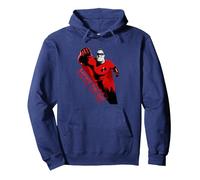 Incredibles 2 Saving The Day Sudadera con Capucha, Unisex para Adultos, Azul Marino, L