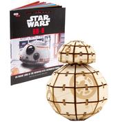 IncrediBuilds Star Wars R2-D2 - Rompecabezas de madera 3D y kit de figuras modelo (81 piezas) - Construye y pinta tu propio juguete 3D de la pel