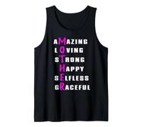 Increíble Amor Fuerte Feliz día de la Madre Palabras Camiseta sin Mangas