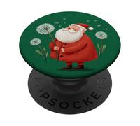 Increíble Aspecto de Diente de león de Papá Noel PopSockets PopGrip Adhesivo