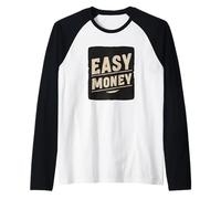 Increíble Aspecto de Dinero fácil para Adultos y niños Camiseta Manga Raglan