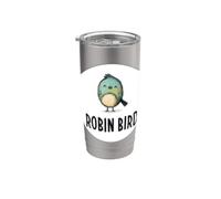 Increíble aspecto de pájaro para los amantes de las plumas y las alas Vaso térmico de acero inoxidable de doble pared