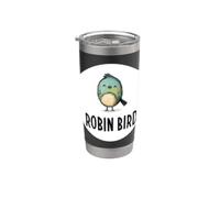 Increíble aspecto de pájaro para los amantes de las plumas y las alas Vaso térmico de acero inoxidable de doble pared