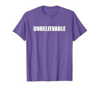 Increíble Camiseta, Hombre, Morado Jaspeado, L