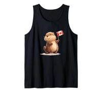 Increíble Castor Lindo en Colores canadienses Camiseta sin Mangas
