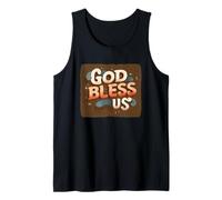 Increíble Disfraz de Dios Nos Bendiga para los Amantes del Habla Camiseta sin Mangas