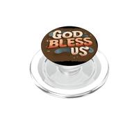 Increíble Disfraz de Dios Nos Bendiga para los Amantes del Habla PopSockets PopGrip para MagSafe