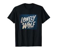 Increíble Disfraz de Emblema de Lobo Solitario Camiseta