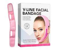 Increíble levantamiento facial en forma de V, adelgazante facial en forma de V, correa de levantamiento facial, contorno facial, correa reductora de barbilla única portátil para reafirmar y apretar la