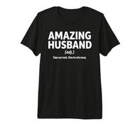 Increíble Marido Divertido Fresco Definición Camiseta Premium