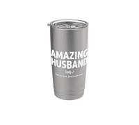 Increíble Marido Divertido Fresco Definición Vaso térmico de acero inoxidable de doble pared