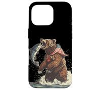 Increíble Oso para los Amantes de la Naturaleza patriótica y de Estados Unidos Carcasa para iPhone 16 Pro