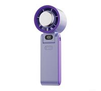 Increíble potencia en un paquete pequeño recargable plegable cuello colgar dispositivo de refrigeración USB en el que puedes confiar (morado)