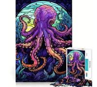 Increíble Rompecabezas Abstracto de Pulpo,1000 Piezas,Juego de ingenio,Piezas de Ajuste, Actividad Divertida para Toda la Familia (38x26cm)