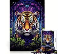 Increíble Rompecabezas Abstracto de Tigre de 1000 Piezas para Adolescentes Un Regalo Memorable y Divertido Ideal para quienes Buscan Entretenimiento y diversión (50x75cm)